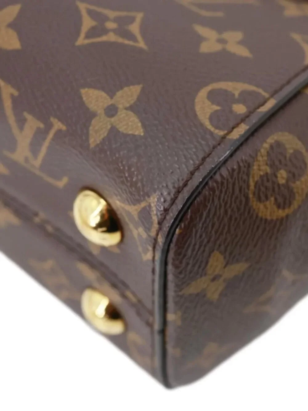 Louis Vuitton Cluny BB Monogram Canvas Crossbody Bag Brown